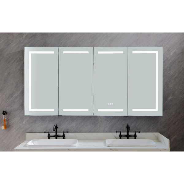 MaMa 72" x 36" Aluminum Medicine with LEDBacklit Mirror Wayfair